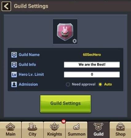 60 Seconds Hero: Idle RPG: FAQ's & Guides - [System] You’re Not Alone Anymore! Guide to Guild System image 7