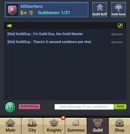 60 Seconds Hero: Idle RPG: FAQ's & Guides - [System] You’re Not Alone Anymore! Guide to Guild System image 9