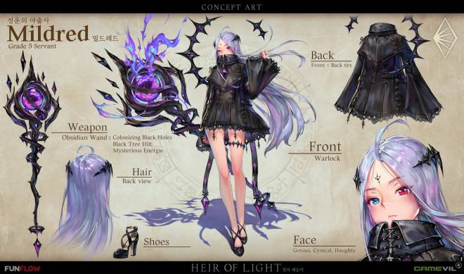 HEIR OF LIGHT: HoL 5★ Servant Concept Art - Mildred Concept Art image 2