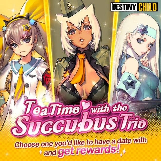 DESTINY CHILD: PAST NEWS - [EVENT] Tea Time with the Succubus Trio image 2