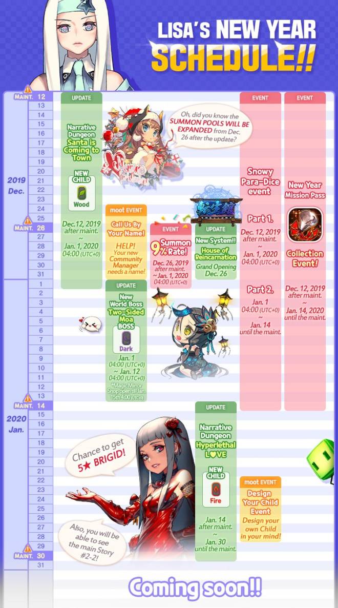 DESTINY CHILD: PAST NEWS - [NOTICE] Lisa's NEW Year Schedule for you!!! image 3
