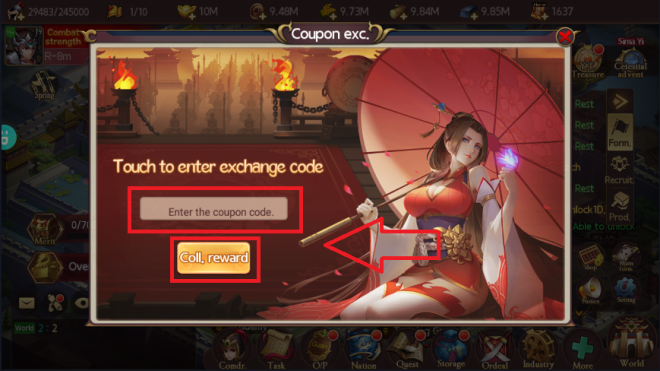 Kingdoms M: Event - Grand Global Opening! Coupon Event! image 8
