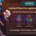 Pre-registration event is live! 