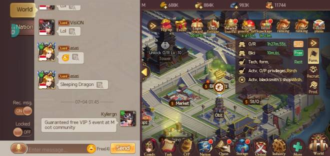 Kingdoms M: Join & Greeting Event - Event vip 5 kylerng 57 shu image 1