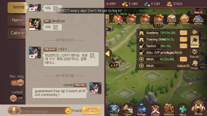 Kingdoms M: Chatting Certification Event - chatting image 1