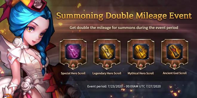 Along with the Gods: Knights of the Dawn: Events - Double Mileage for all your summons!  image 1