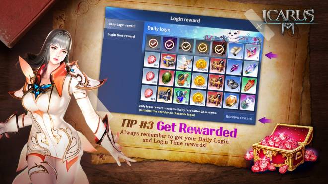 Icarus M: Riders of Icarus: Guide - Tip #3 Get Rewarded image 1
