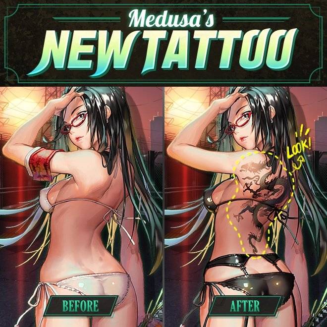 DESTINY CHILD: PAST NEWS - [EVENT] MEDUSA's New Tattoo image 1