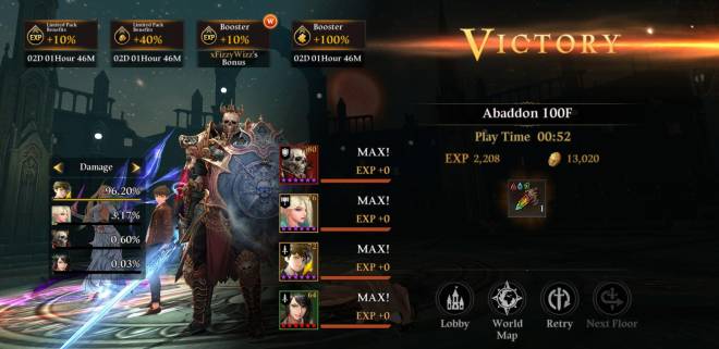 HEIR OF LIGHT: Conquer Abaddon Tower with Collab Servants - ToG Abbadon 100h clear image 2