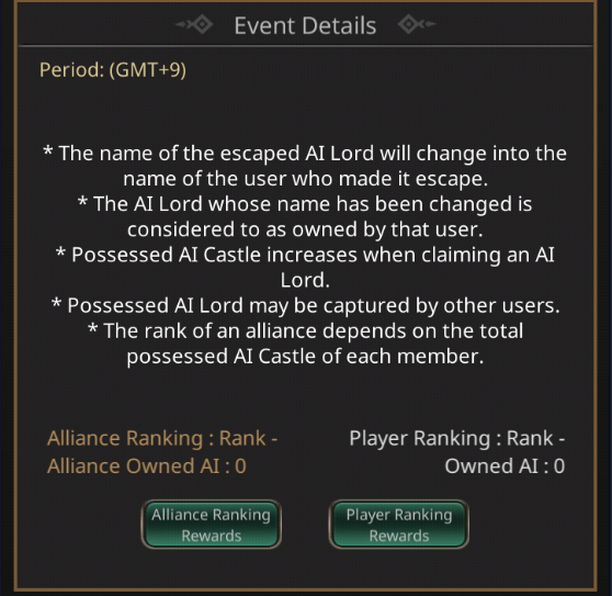 VERSUS : Season 2 with AI: Game Guide - ▣ AI Lord Conquest  image 1