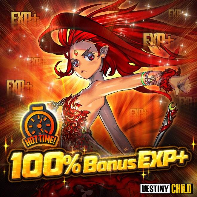 DESTINY CHILD: DC EVENTS - [EVENT] 🔥Hot Time Weekend: Story Dungeon 100% EXP Bonus image 1