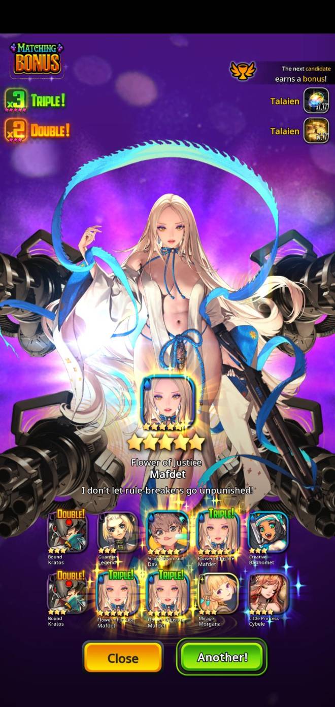DESTINY CHILD: FORUM - Holy  Crap!!! Four 5* on 1 draw and 1 was a TRIPLE! image 1