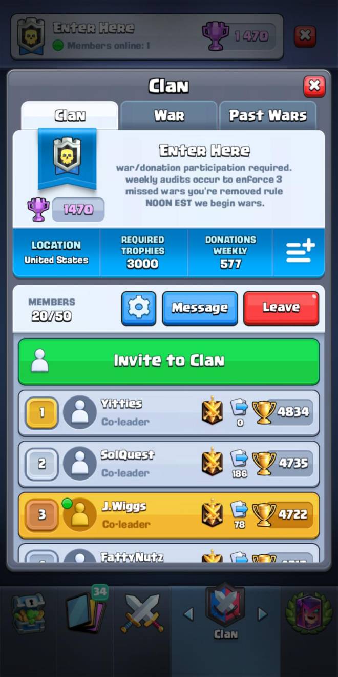 Clash Royale: Recruiting - Hey! We are trying to rebuild! image 2