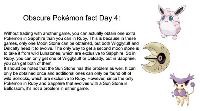 Pokemon: General - fact of the day image 1