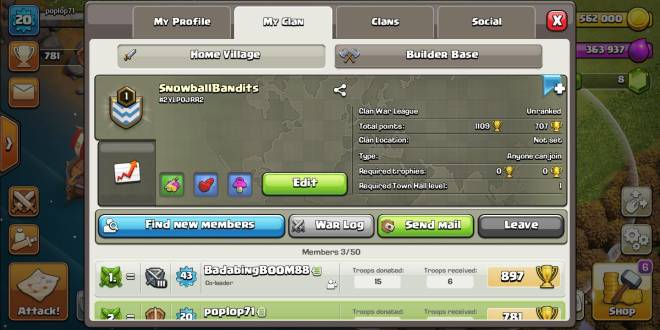Clash of Clans: Base Building - Looking for clan members so we can do clan wars image 1