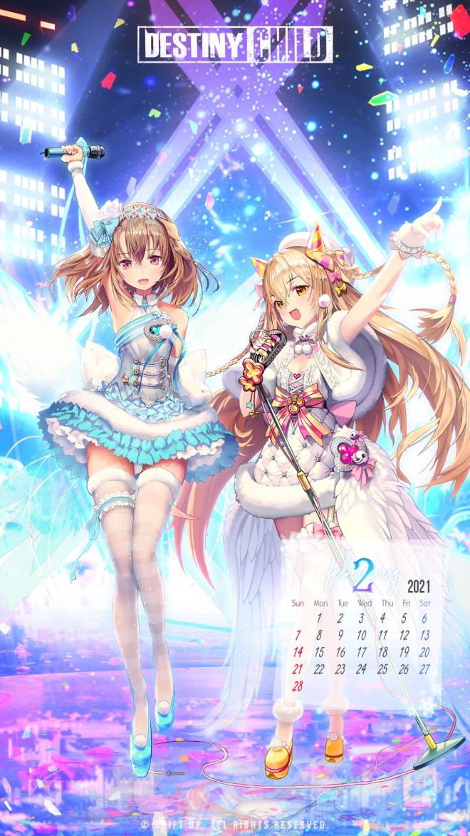 DESTINY CHILD: DC TUBE - Planet Party February Wallpapers & Calendar image 11