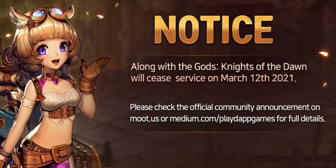 Along with the Gods: Knights of the Dawn: Notice - Along with the Gods: Knights of the Dawn Service Termination Notice image 2
