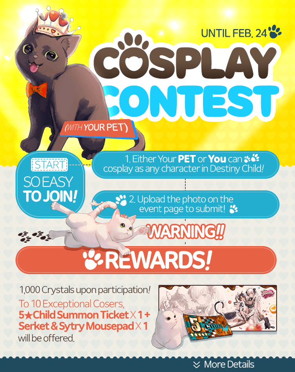 DESTINY CHILD: PAST NEWS - [EVENT] Cosplay Contest (with Pets) image 1