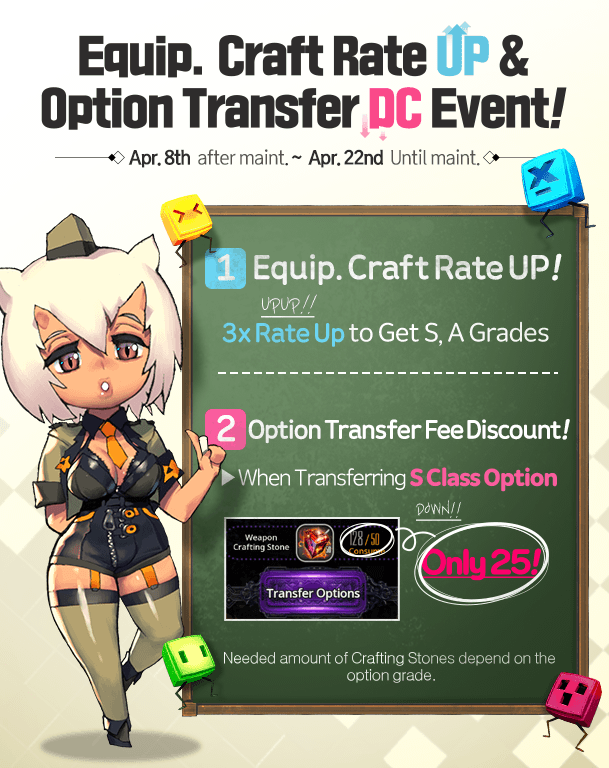 DESTINY CHILD: PAST NEWS - [EVENT] Equip. Craft Rate UP & Option Transfer DC Event! image 9