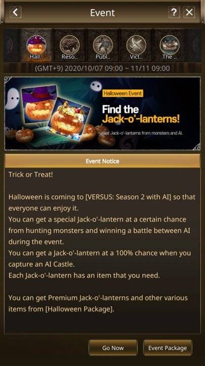 VERSUS : Season 2 with AI: Announcement - Halloween Event Notice image 3